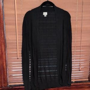 a new day Black Shawl Cardigan Sweater